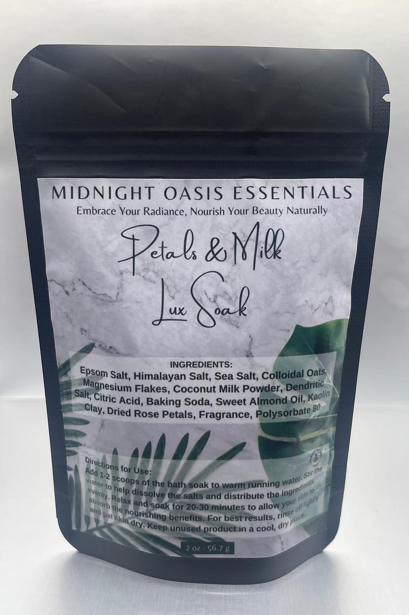 Petals & Milk Lux Soaking Salt - Image 1