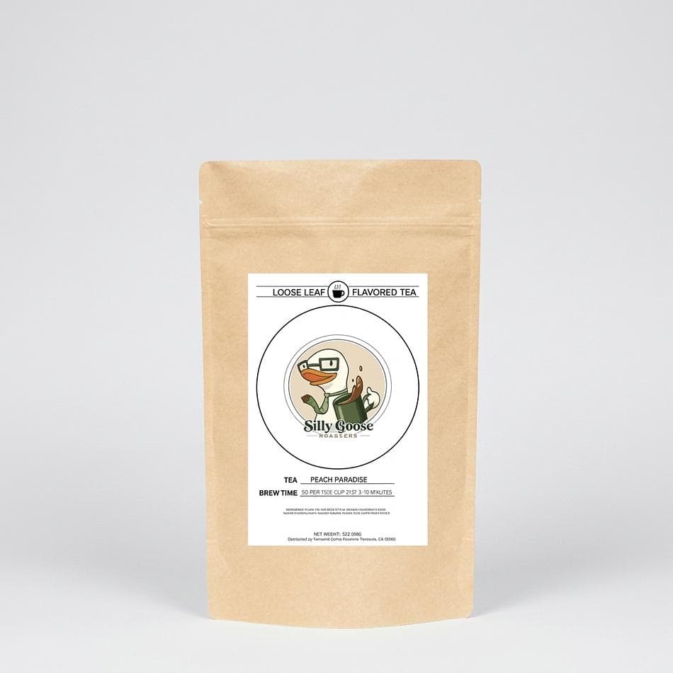 Herbal Fruit Tea, Peach Cranberry & Rose Petals, Refreshing Iced or Hot, Loose Leaf, 3 oz Bag