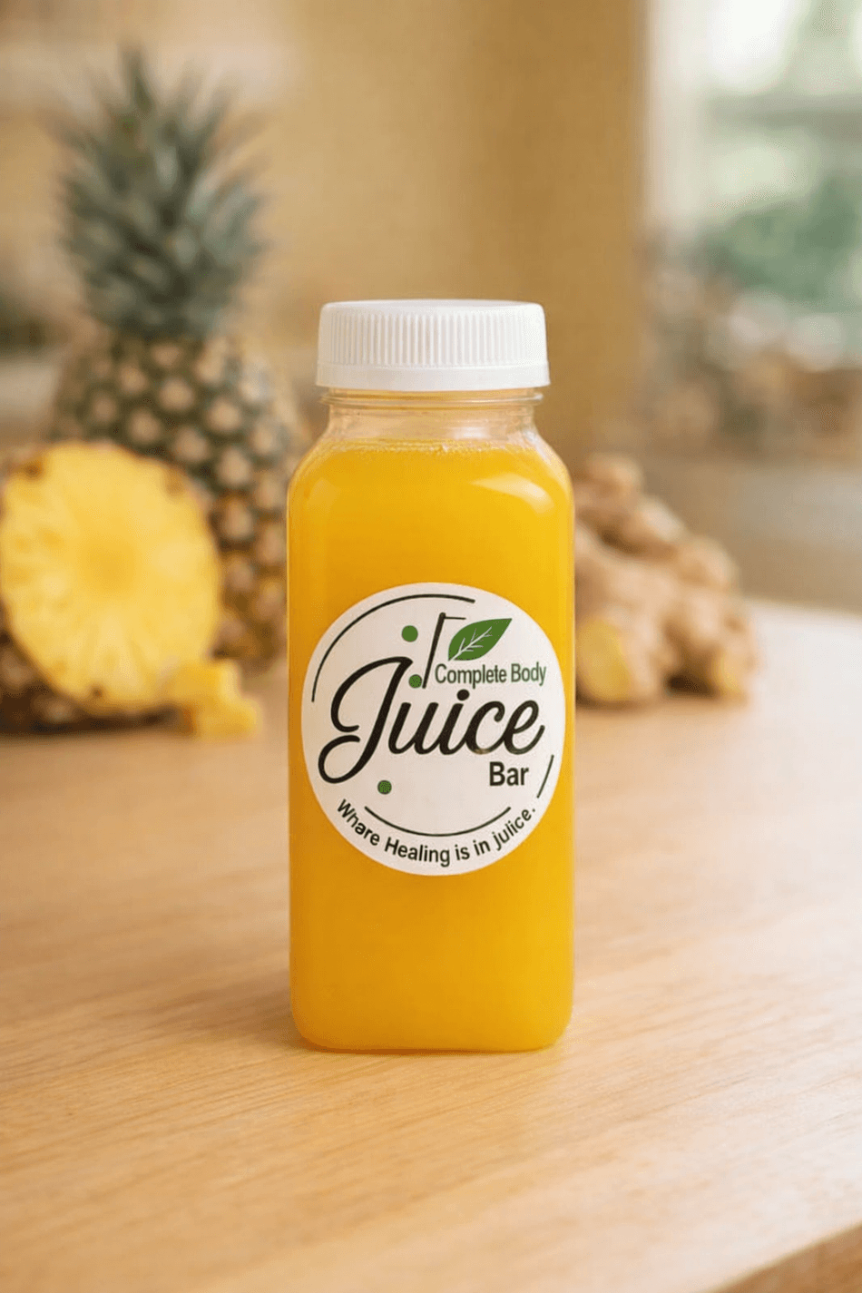 Pineapple Delight Cold-Pressed Juice (Pineapple + Apple + Ginger) — NEW 12 OZ.