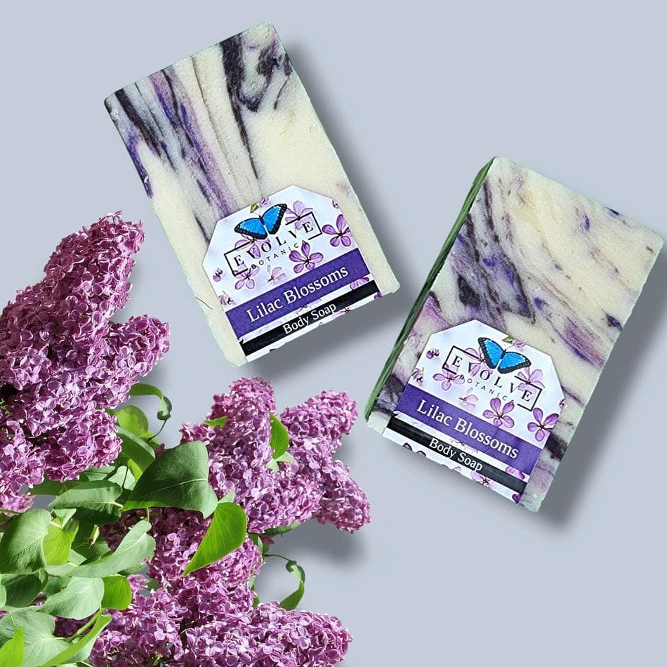 Lilac Bar Soap, Olive & Coconut Oil + Shea & Cocoa Butter, Creamy Non-Drying Lather, 4.5–5 oz Hand & Body Bar