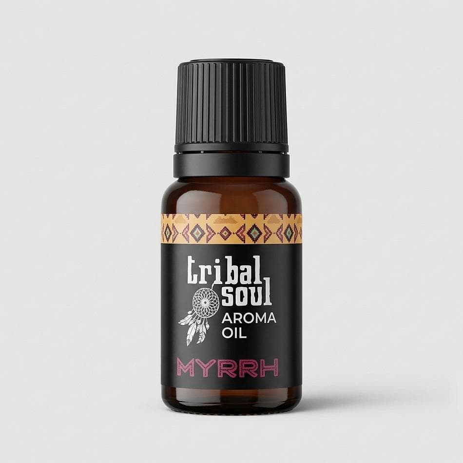 Tribal Soul Myrrh Fragrance Oil for Diffuser & Oil Burner, Scented Oil Blend, Grounding Aroma, 10 ml (0.34 oz)