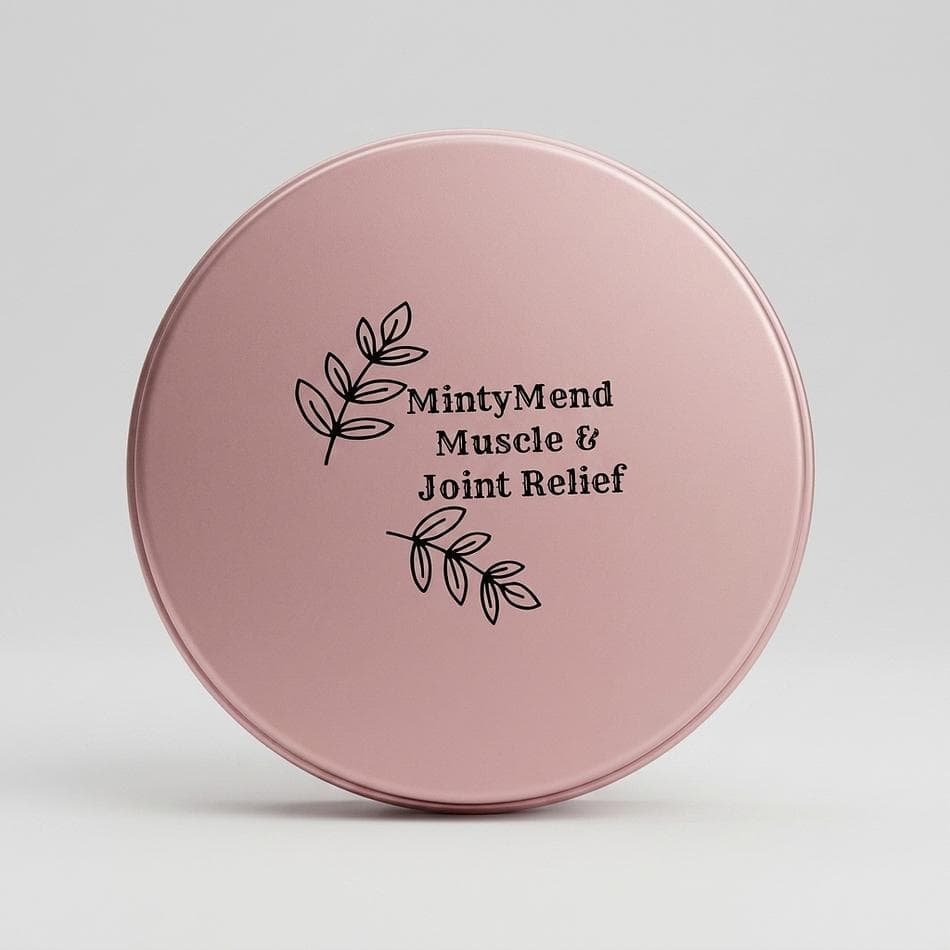 Pain Relief Balm, Beeswax & Hemp Oil, Peppermint + Wintergreen Cooling Muscle & Joint Rub, Tin, 2 oz