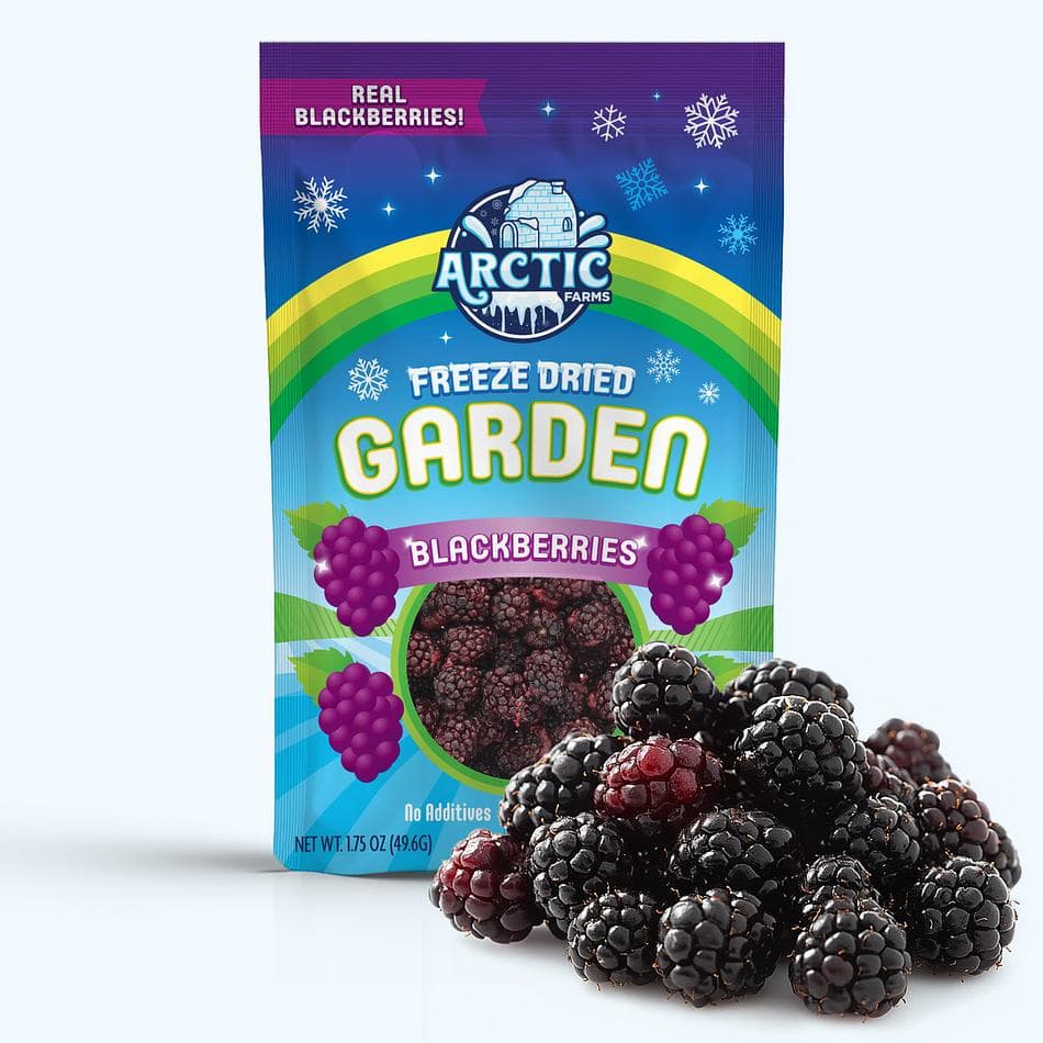 Freeze-Dried Blackberry, Premium Whole Berry Snack, Bulk Bag (10.5 oz)