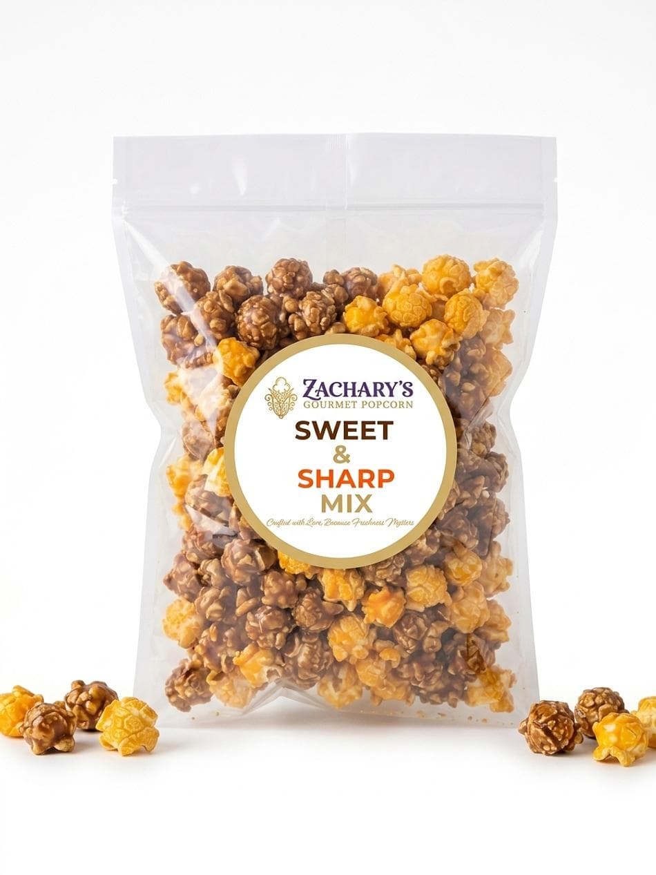 Sweet & Sharp Mix Two Flavors. Two Batches. One Perfect Mix.,Cheddar & Caramel - Sack Size/Approx. 2 Cups