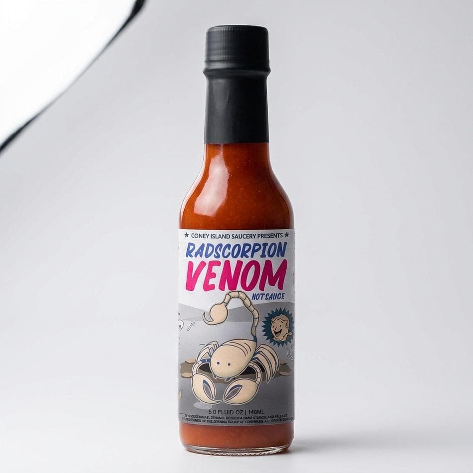 Berry Scorpion Pepper Hot Sauce, Blueberry & Raspberry, Medium-High Heat, Vegan Gluten-Free, 5 oz Bottle