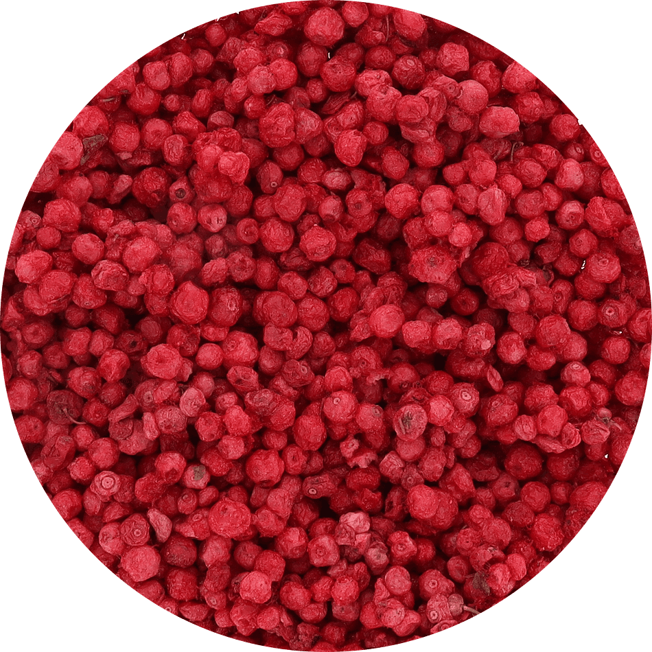 Freeze-Dried Wild Red Huckleberries, 100% Whole Berries, No Sugar Added, Tart Crunch Snack, Large Resealable Bag (1.4 oz)