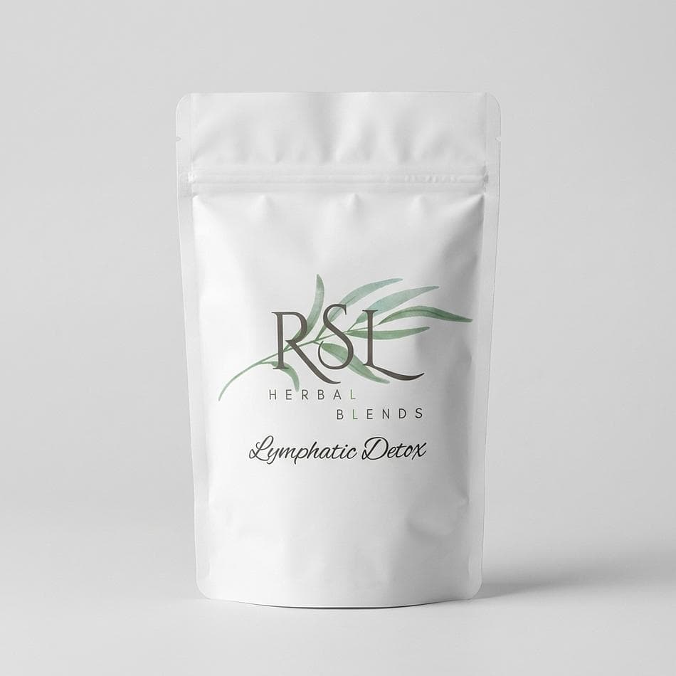 Lymphatic Detox Herbal Tea, Detox Support Blend, Daily Wellness, 45-Day Supply, Loose Leaf + Free Tea Strainer