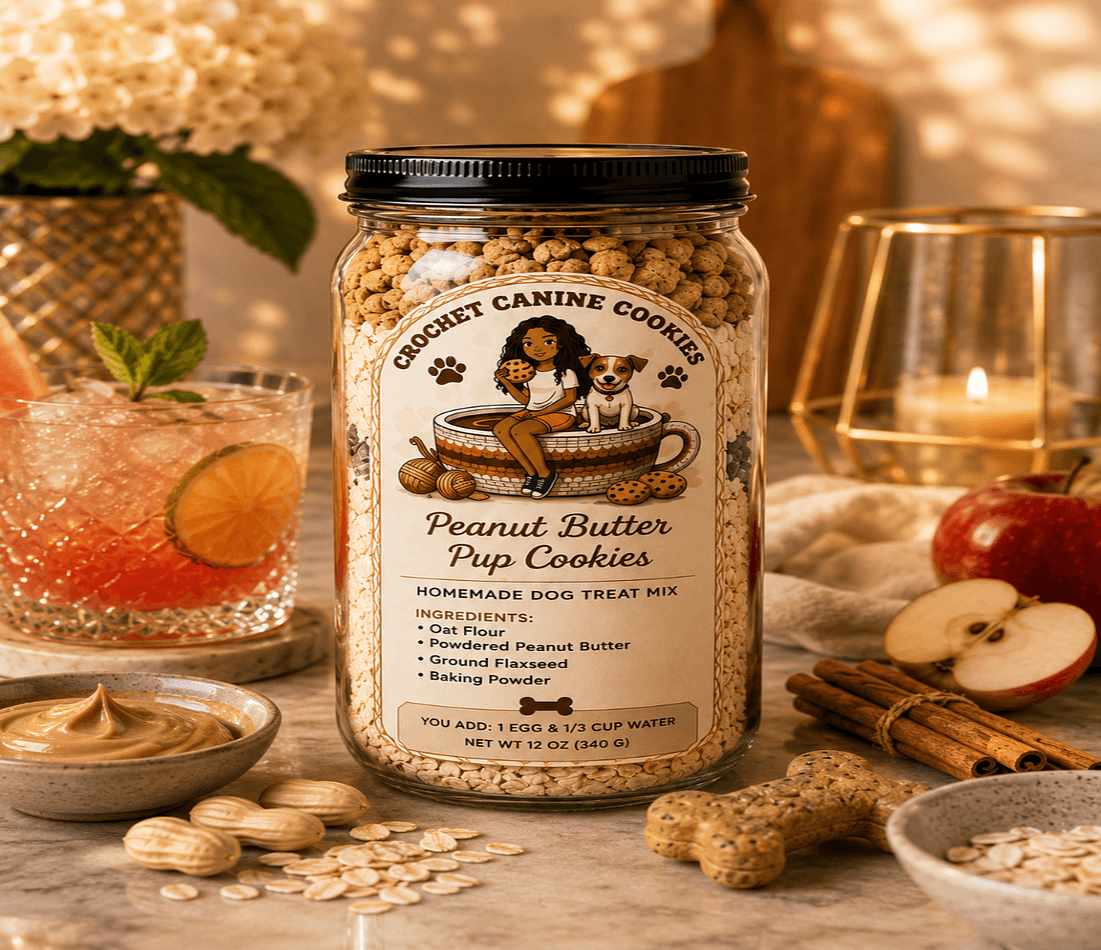 Bake-at-Home Peanut Butter  Dog Cookie Mix, 12 oz Container