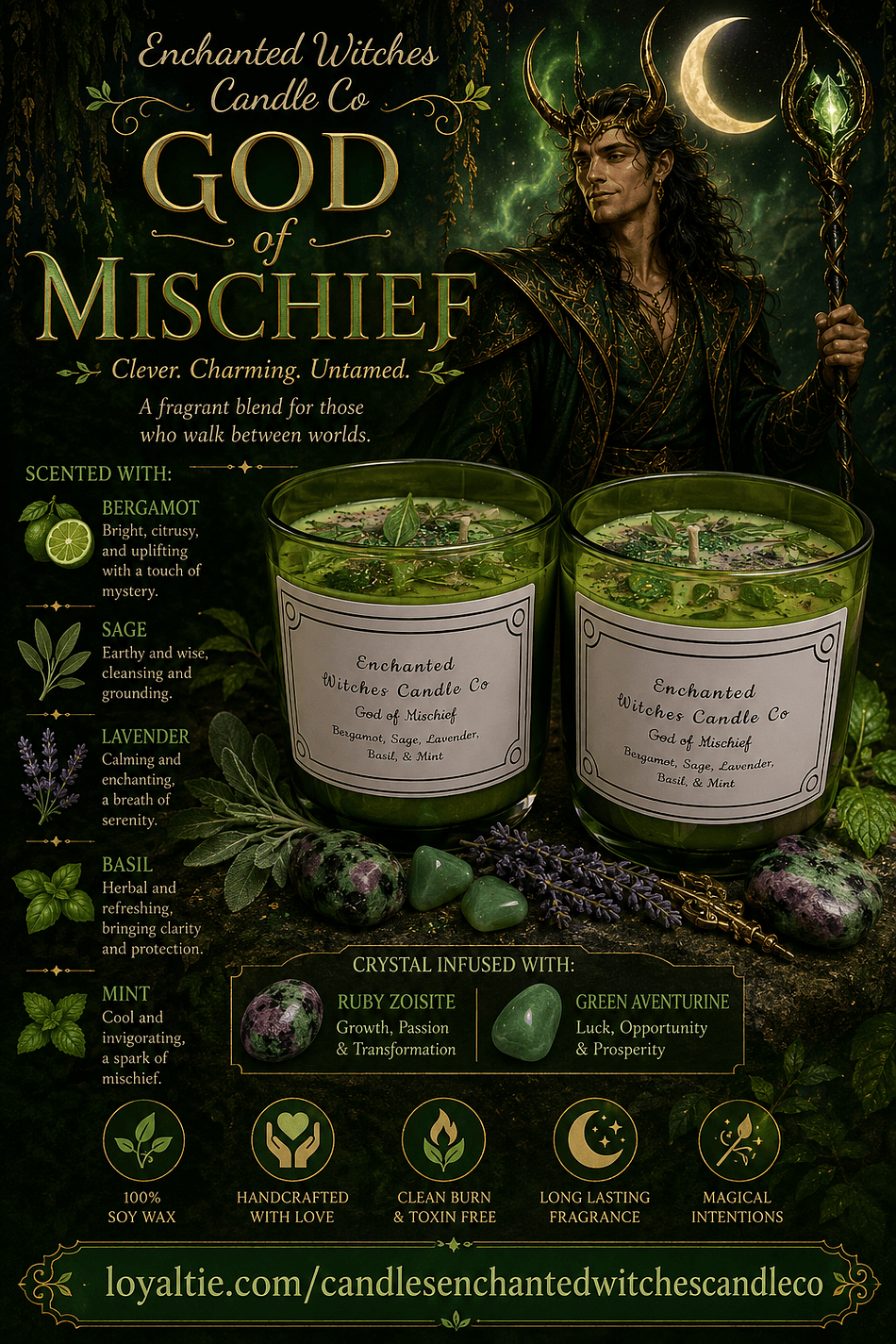 God of Mischief  Candle