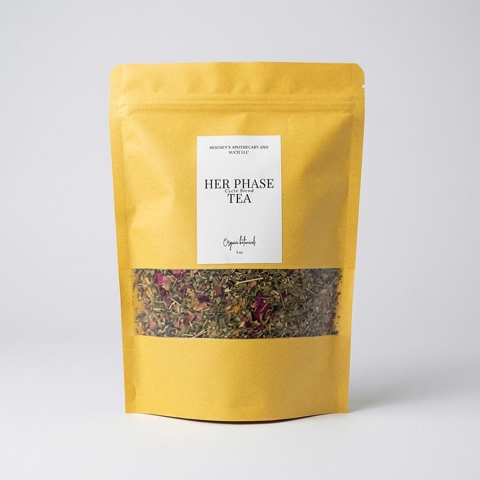 Herbal Cycle Support Tea, Raspberry Leaf & Nettle, PMS Comfort, Caffeine-Free Loose Leaf, Net Wt ___ oz