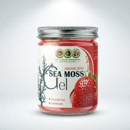 Organic Strawberry Sea Moss Gel, 16 Oz-0