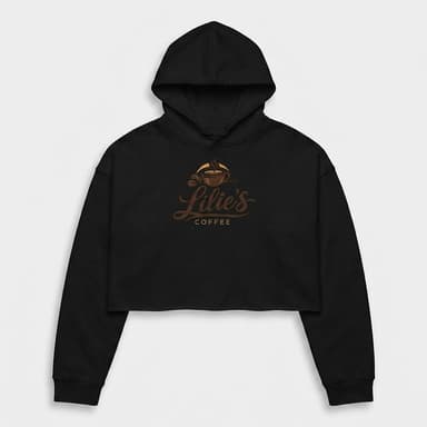 Women’s Cropped Fleece Hoodie, Airlume Cotton Blend, Raw Hem, Cozy Streetwear Fit, 6.5 oz, Sizes S–2XL
