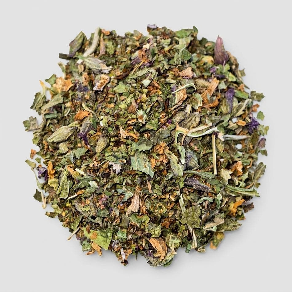 Dried Clary Sage Herb (Salvia sclarea), Wildcrafted, Hormonal & Menstrual Support, Loose Cut Leaf, 1 oz Bag