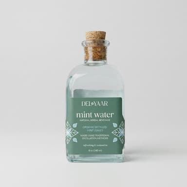 Mint Hydrosol Face & Body Mist, Organic Mint Leaves, Cooling Refresh, Culinary & Topical Spray, 250 ml