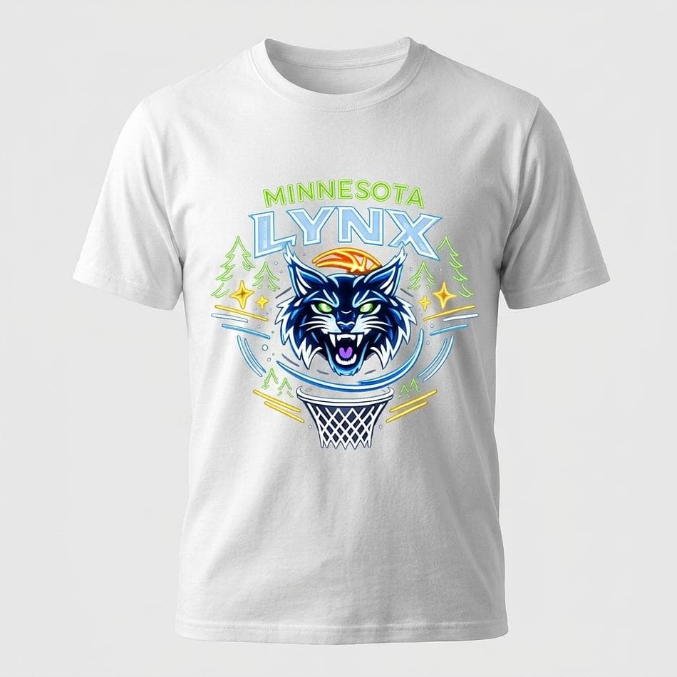Minnesota Lynx Fan T-Shirt, Gildan G500 Preshrunk Cotton, Classic Fit Graphic Tee, Unisex Sizes S–5XL