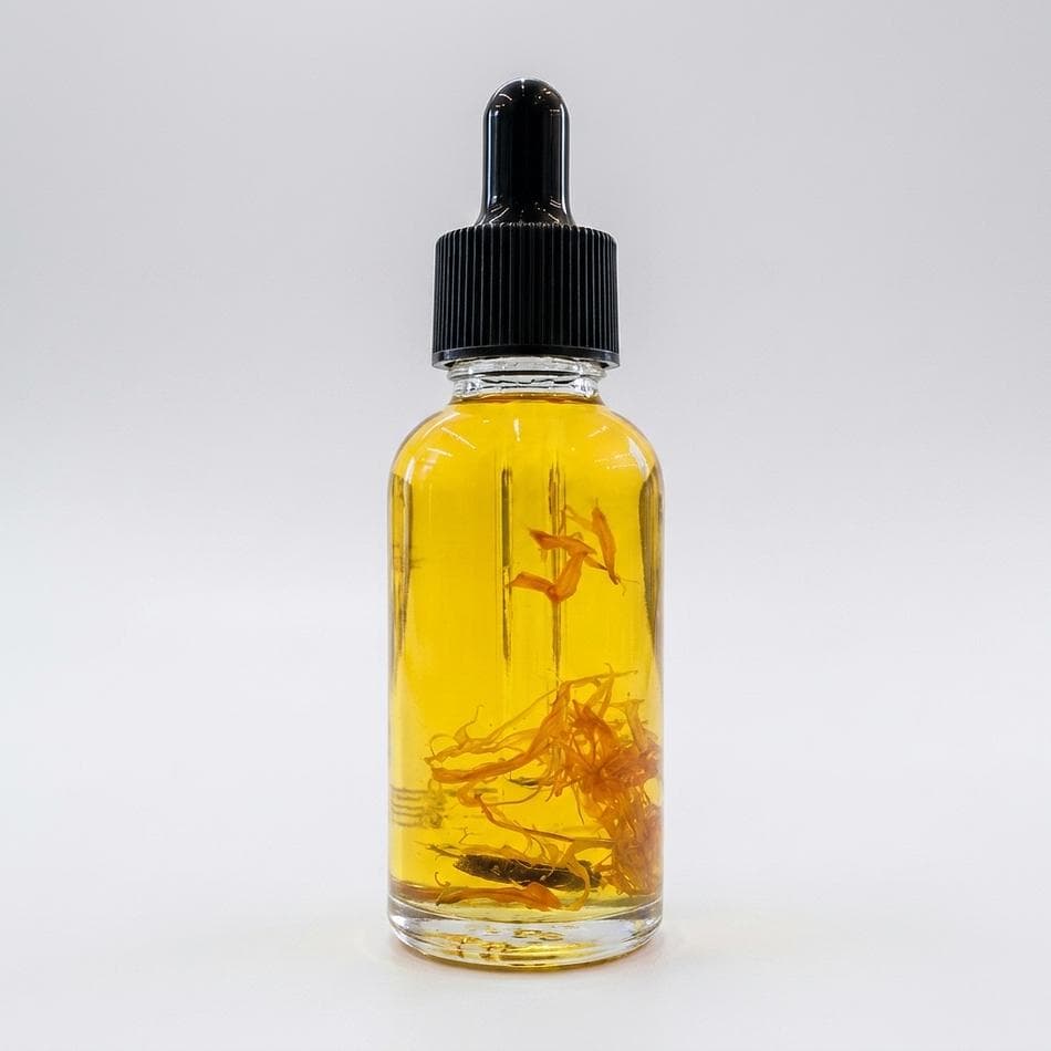 Facial & Body Oil, Sweet Almond & Rosehip, Glow + Hydration, Custom Scent Option, 1 oz Dropper Bottle