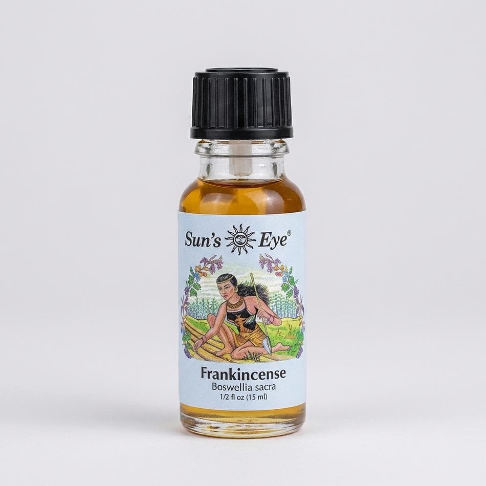 Frankincense Aroma Oil Blend, Essential & Fragrance Oils, Purification & Protection Scent, 0.5 oz (15 mL) Glass Bottle