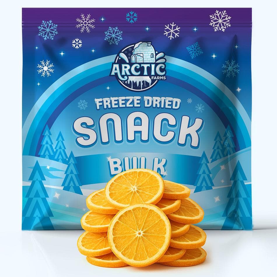 Freeze-Dried Orange Slices, Bright, Zesty, Naturally Sweet Citrus Crunch, Bulk Bag (11 oz)