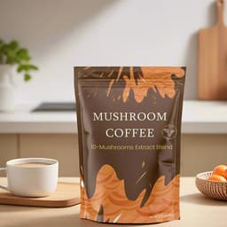Instant Mushroom Coffee with Turkey Tail and Tremella Extracts - Energize and Hydrate | 6.35 oz|-3