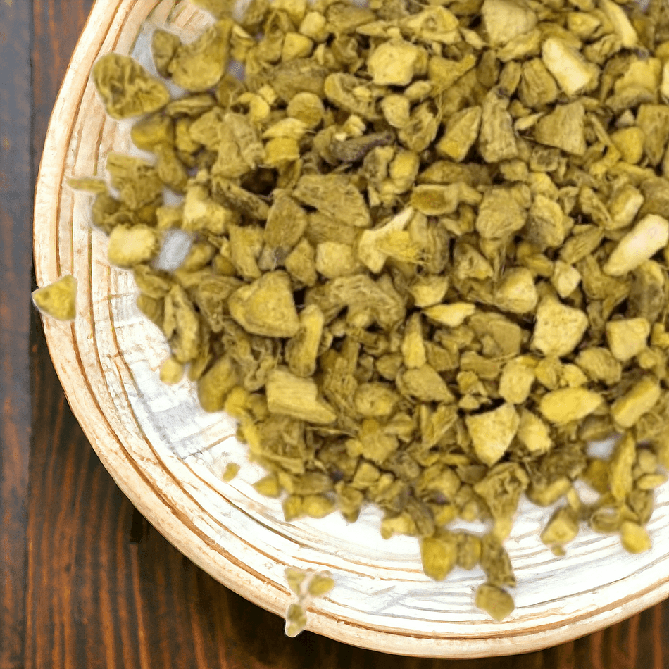 Ginger Root (Zingiber officinale), Dried Herbal Root for Digestion Support, Loose Cut, 1 oz (28 g)