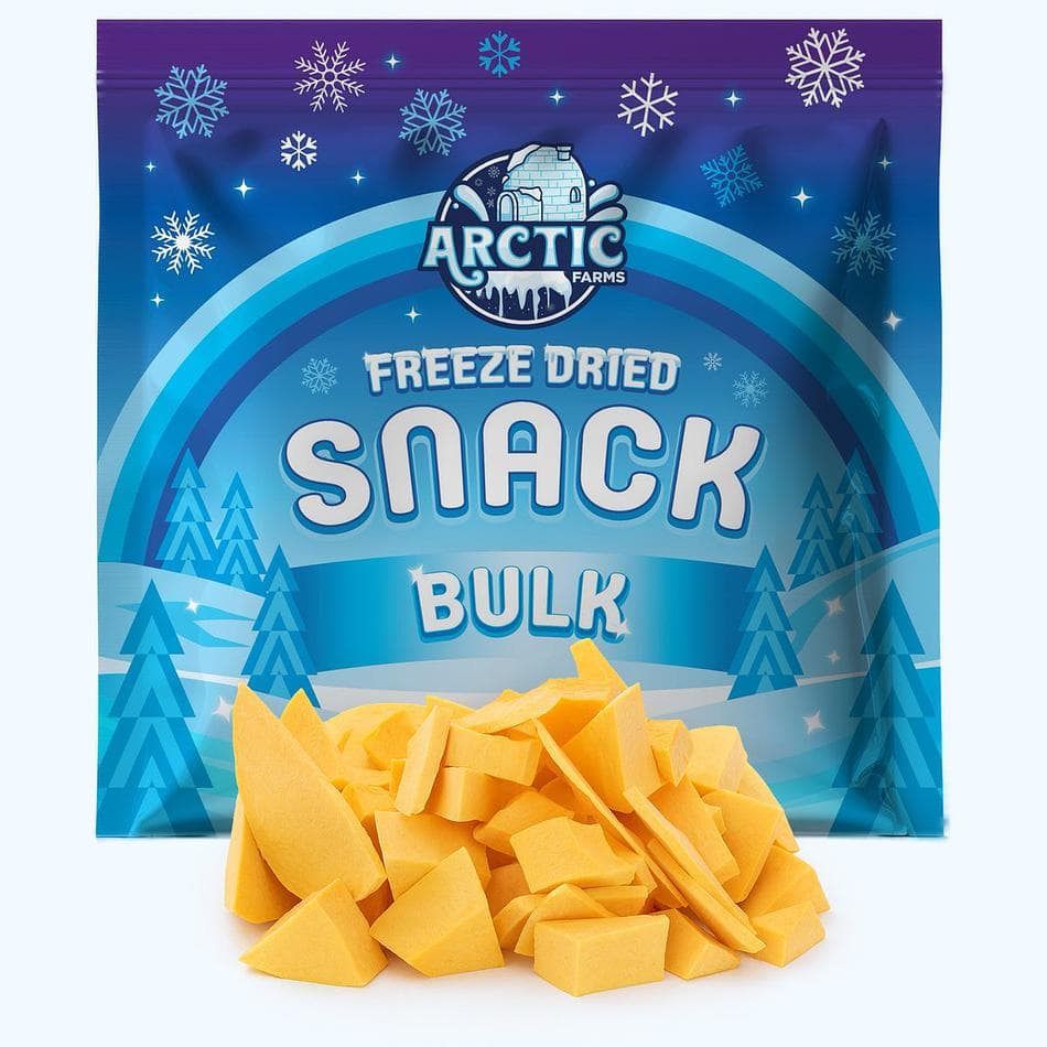 Freeze-Dried Butternut Squash Pieces, Sweet, Smooth, Naturally Comforting Veggie Crunch, Bulk Bag (7.8 oz)