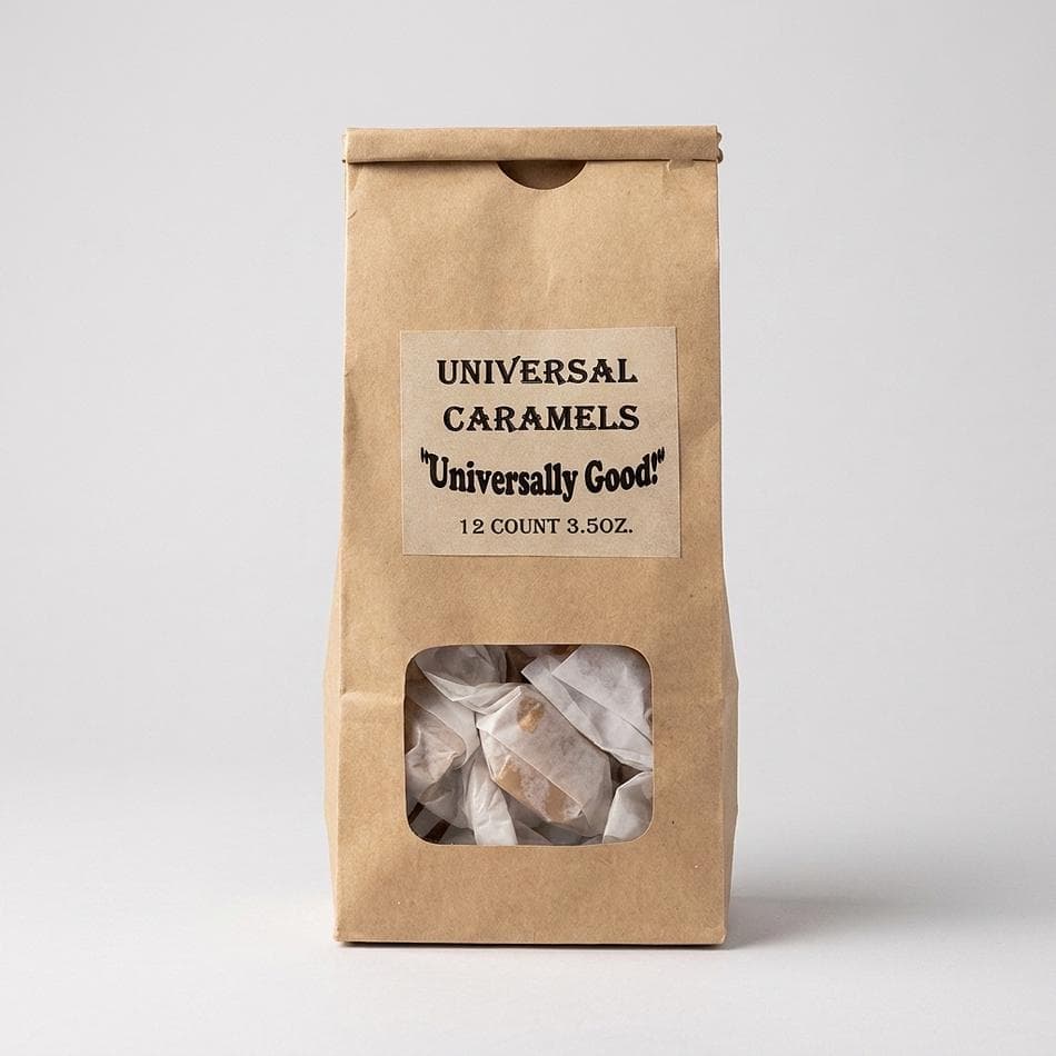 Birthday Cake Caramels, Real Butter & Cream, Confetti Sprinkles, Melt-in-Your-Mouth Soft Chewy Candy, 50 Count Bag