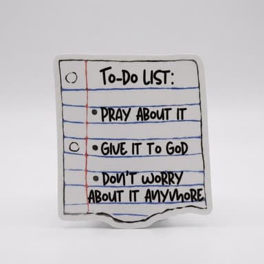 Waterproof Vinyl Sticker, Removable & Dishwasher Safe, To-Do List, Weatherproof Decal, 4x4 in
