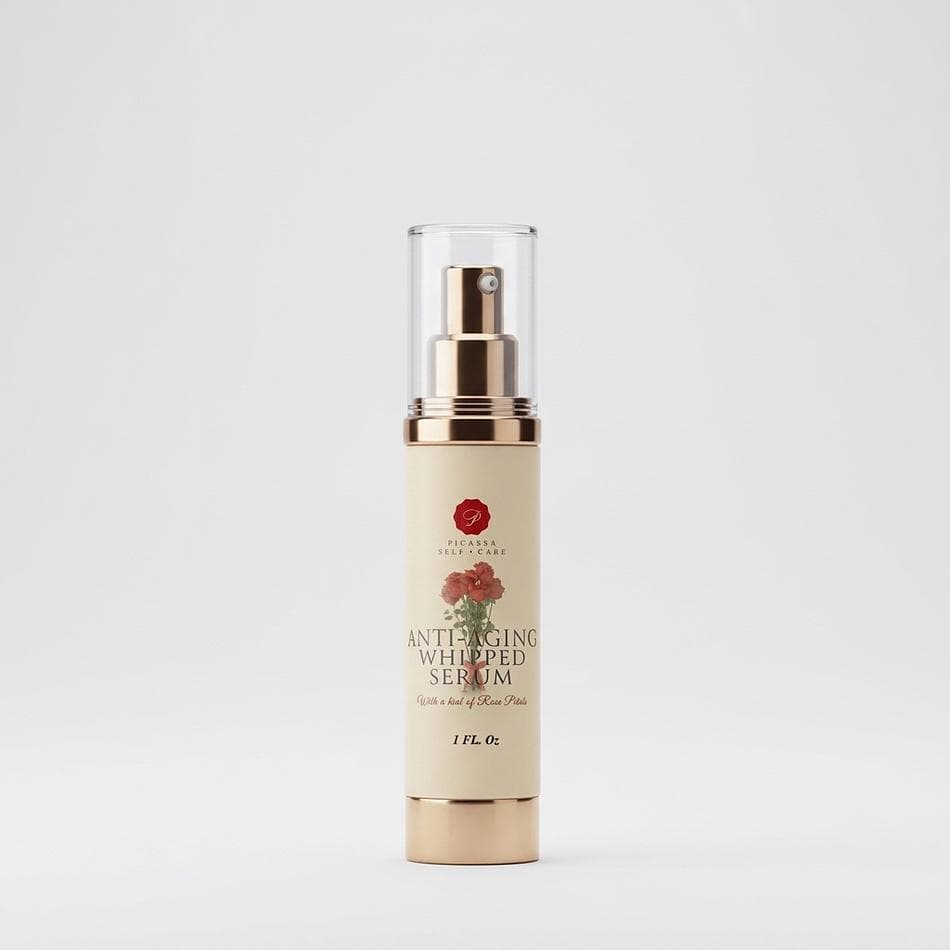 Retinol Whipped Face Serum, 2.5% Retinol + Hyaluronic Acid, Anti-Wrinkle Glow, 1 oz Pump