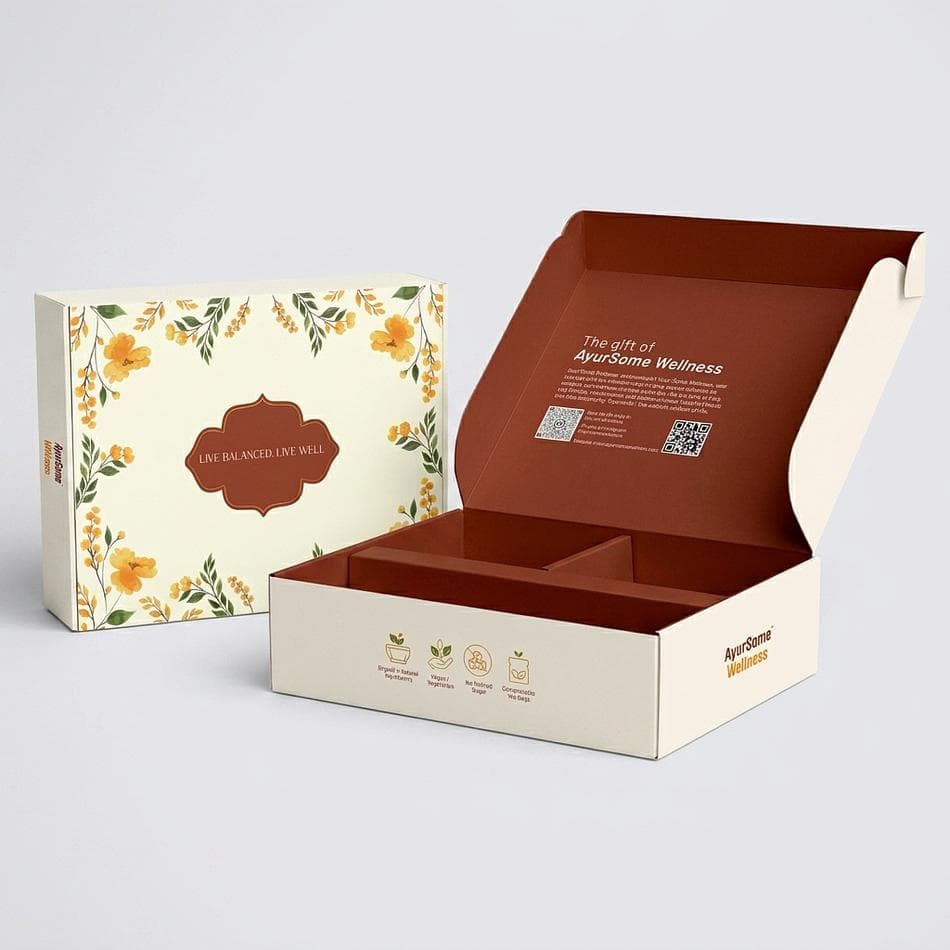 Wellness Gift Box, Organic Herbal Tea & Ancient Grain Cookies, Build Your Own, Choose Any 3 Items, Gift Set