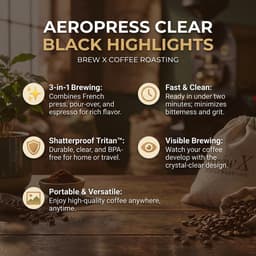 Aeropress Clear Black-6