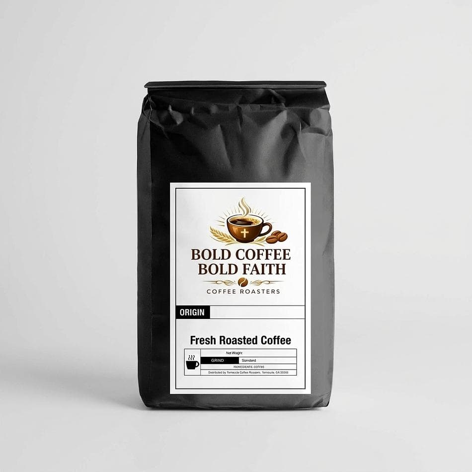 High Caffeine Coffee Blend, Arabica + Robusta, Extra Caffeine Morning Roast, Medium Roast, 12 oz Bag