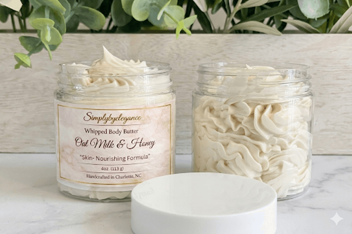 Whipped Body Butter – Oat Milk & Honey (8 oz)