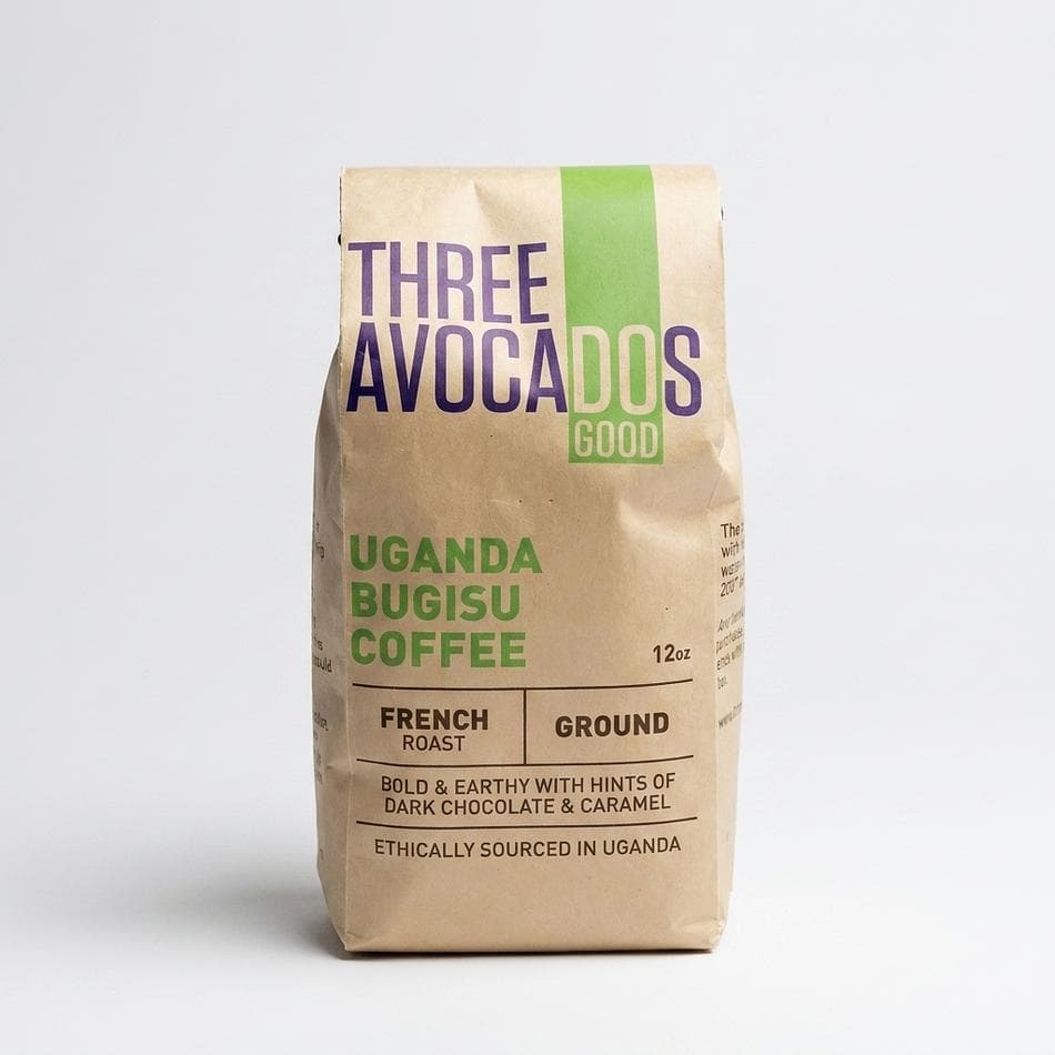 Coffee Gift Box, 100% Arabica (Uganda Bugisu &/or Nicaragua Matagalpa), Clean Water Mission, 2 x 12oz Bags, Whole Bean/Ground