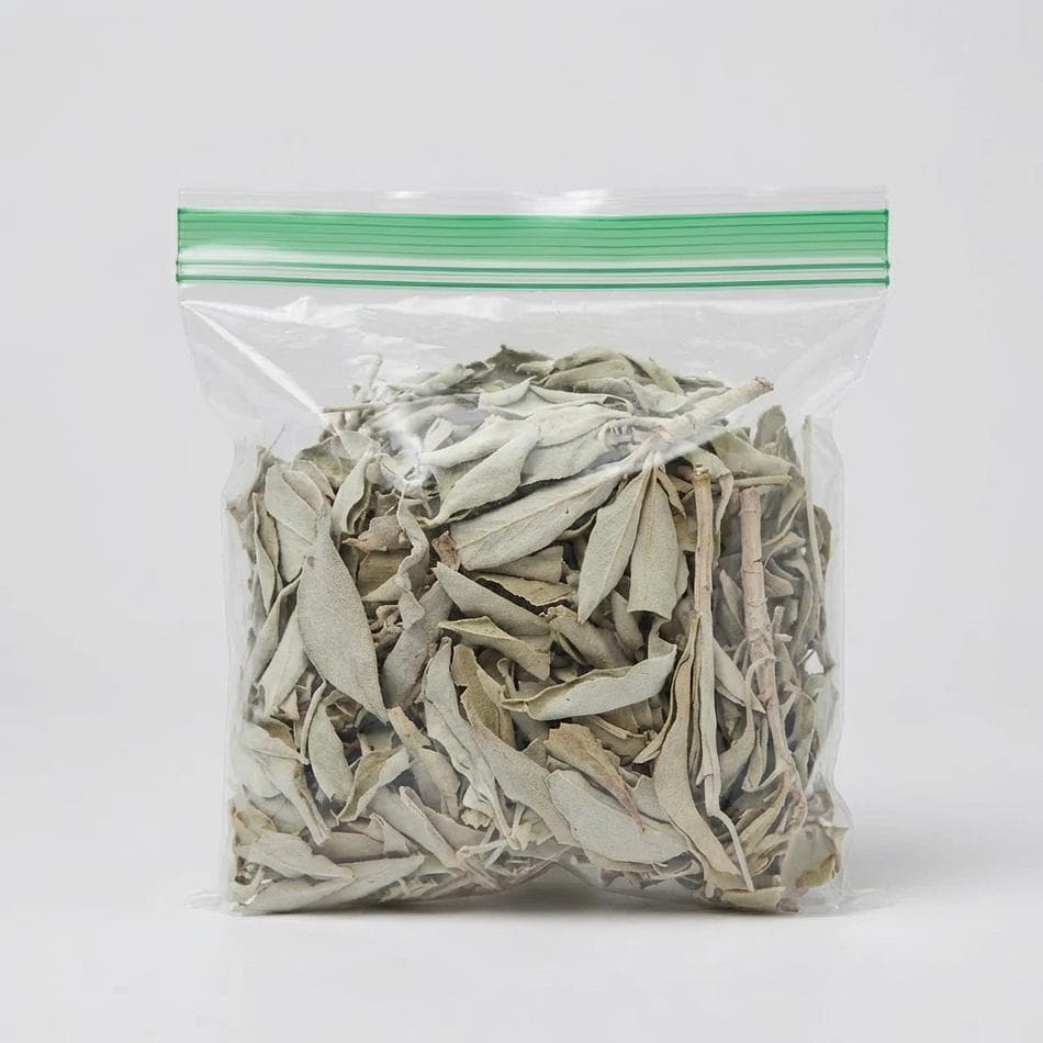 White Sage Loose Leaves & Clusters (Salvia apiana), Space Cleansing Smudge Herb, 1 oz (28g)