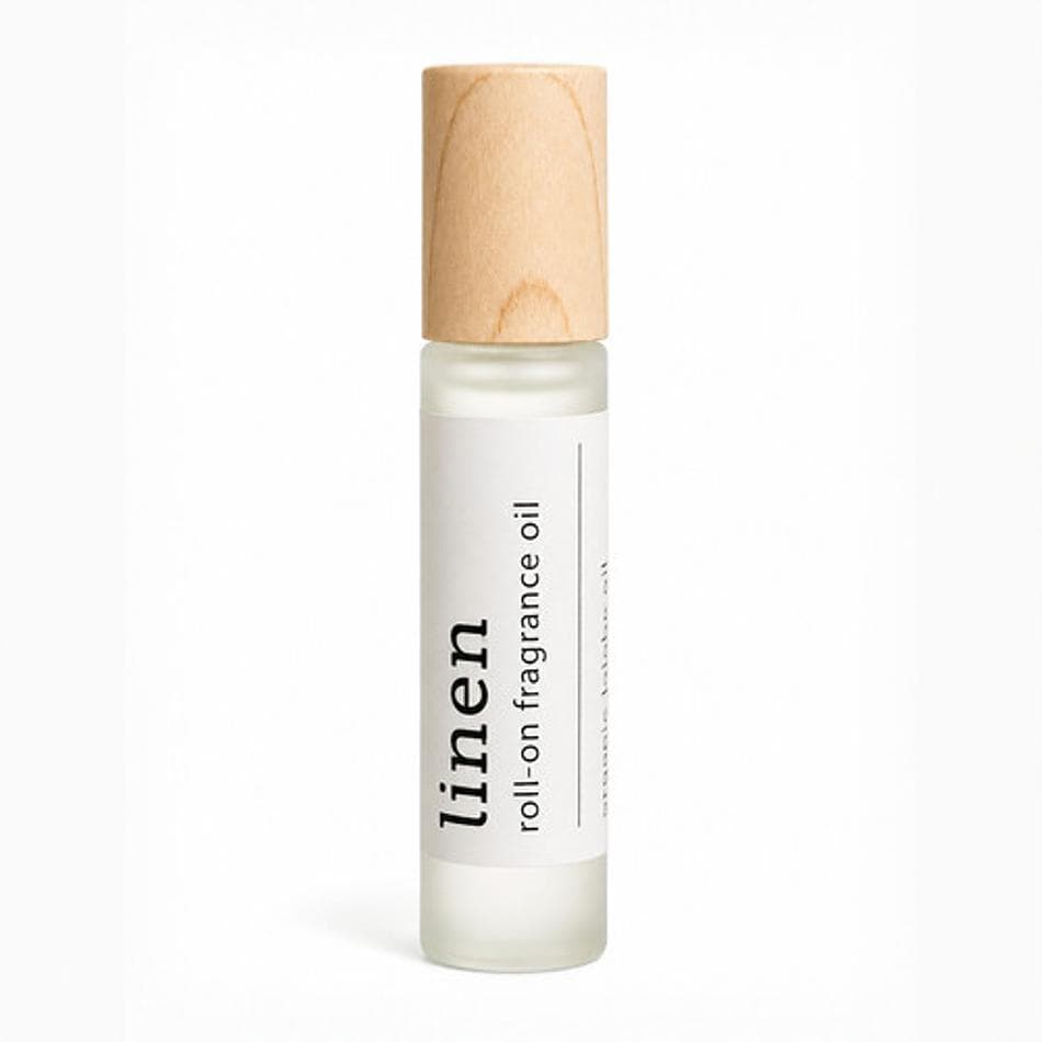 Roll-On Perfume Oil, Organic Jojoba Oil, Fresh Linen Scent, Paraben & Phthalate Free, Travel Roller