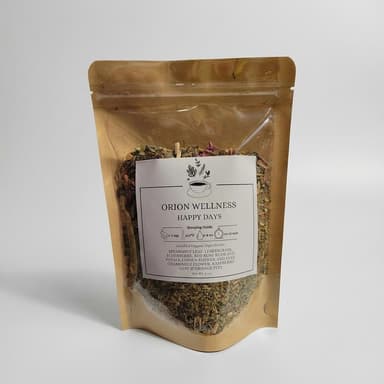 Mood-Lifting Herbal Tea, Spearmint & Lemongrass, Chamomile + Linden Calm Blend, Loose Leaf, 2 oz