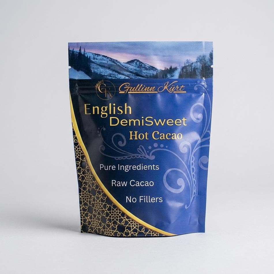 European-Style Hot Chocolate Mix, Organic Raw Cacao & Cane Sugar, Demisweet Malty Flavor, With Milk Powder & Carob, 6 oz