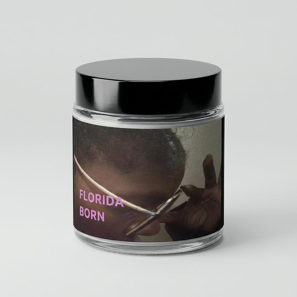 Hand-Poured Soy Wax Candle, Moss & Woody Notes, Grounding Forest Scent, Cotton Wick Glass Jar, Small Size