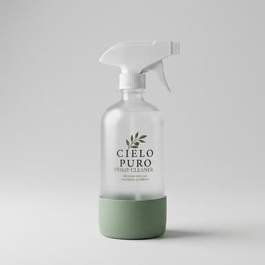 Natural Kitchen Cleaner, Essential Oil Blend, Non-Toxic Gentle Cleaning, 16 oz Glass Spray w/ Silicone Sleeve