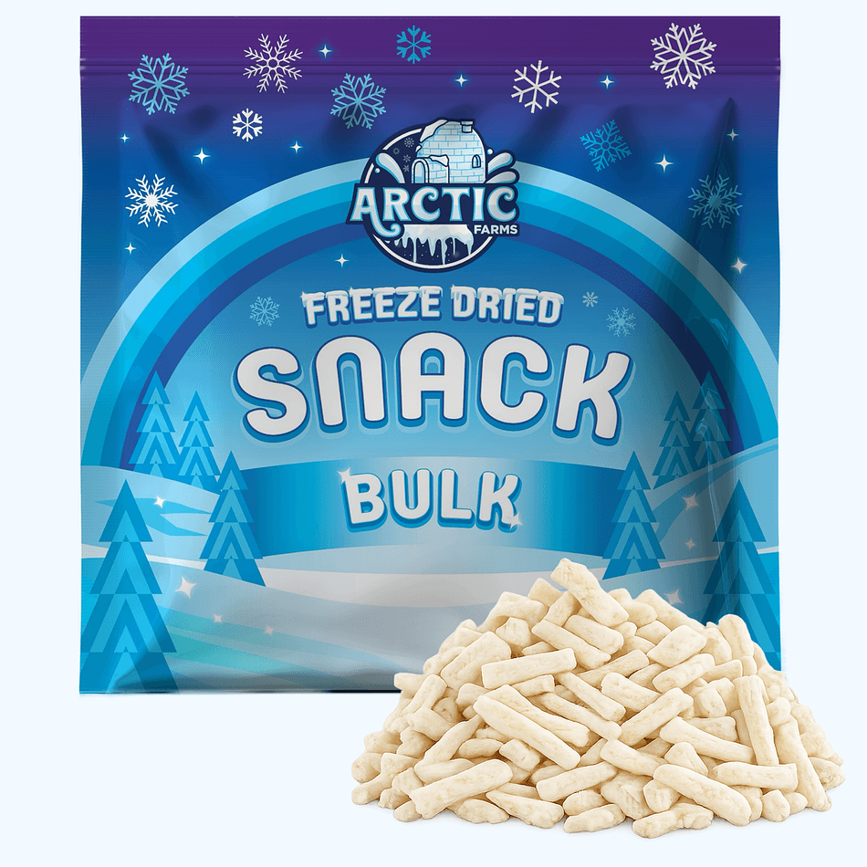 Freeze-Dried White Asparagus, Mild, Tender, Single-Ingredient Vegetable Spears, Bulk Bag (6 oz)