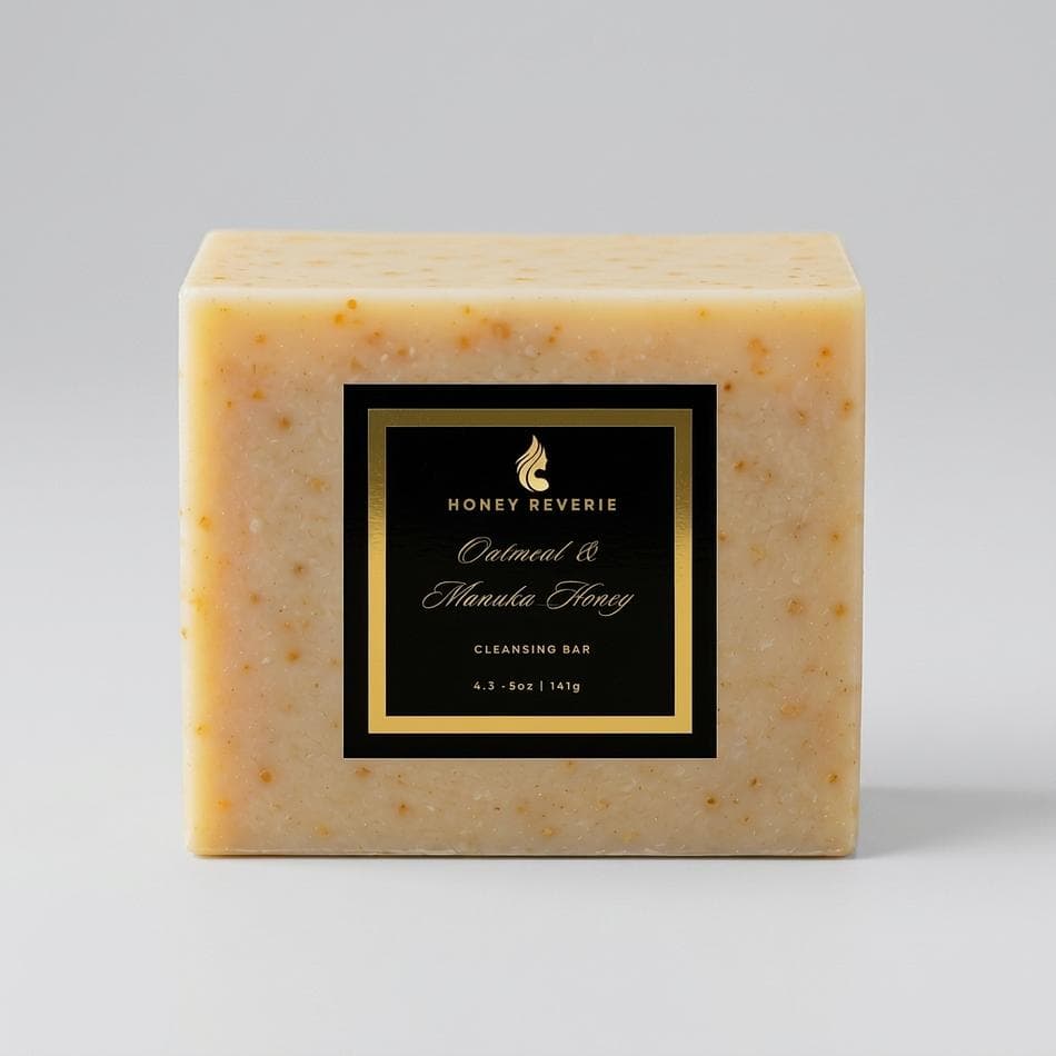 Cleansing Bar Soap, Oatmeal & Manuka Honey, Gentle Sensitive Skin Cleanser, 1 Bar (Size Listed on Pack)