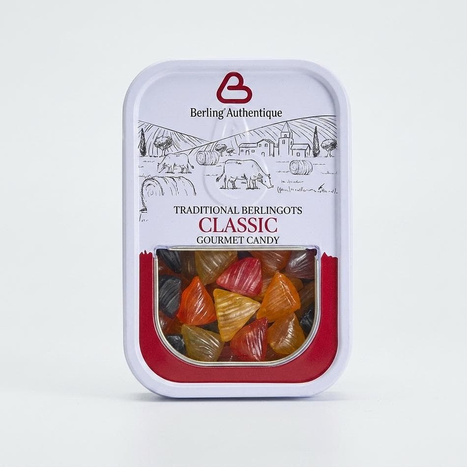Fruit Berlingot Hard Candies, Sugar & Natural Flavors, Classic Assortment, Case of 10 Bags