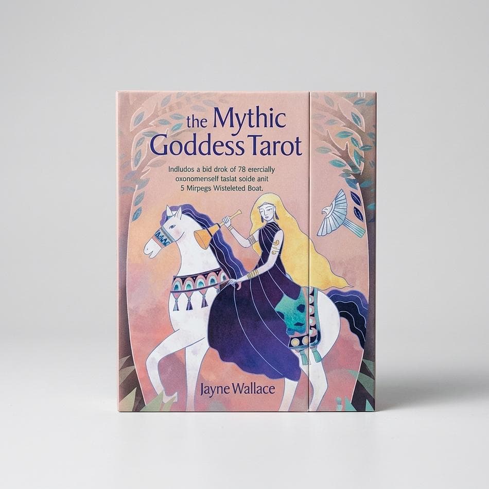 Goddess Tarot Deck, Mythic Deities, Intuition & Divine Feminine, 78 Cards + 64-Page Illustrated Guidebook
