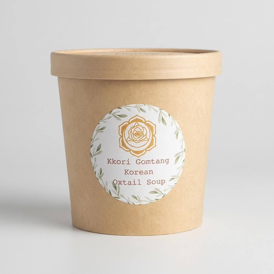 Korean Oxtail Soup (Kkori Gomtang), Oxtail & Bone Broth, Postpartum Support, Ready-to-Heat Meal, 1 Item