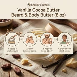 Vanilla Cocoa Butter Beard & Body Butter(8 oz)-2