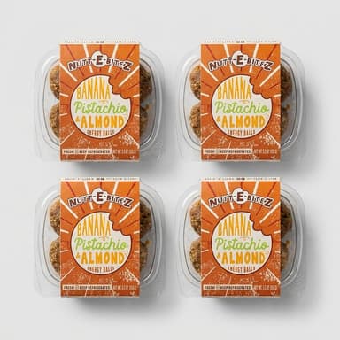 Banana, Pistachio & Almond Energy Balls (4-pack)
