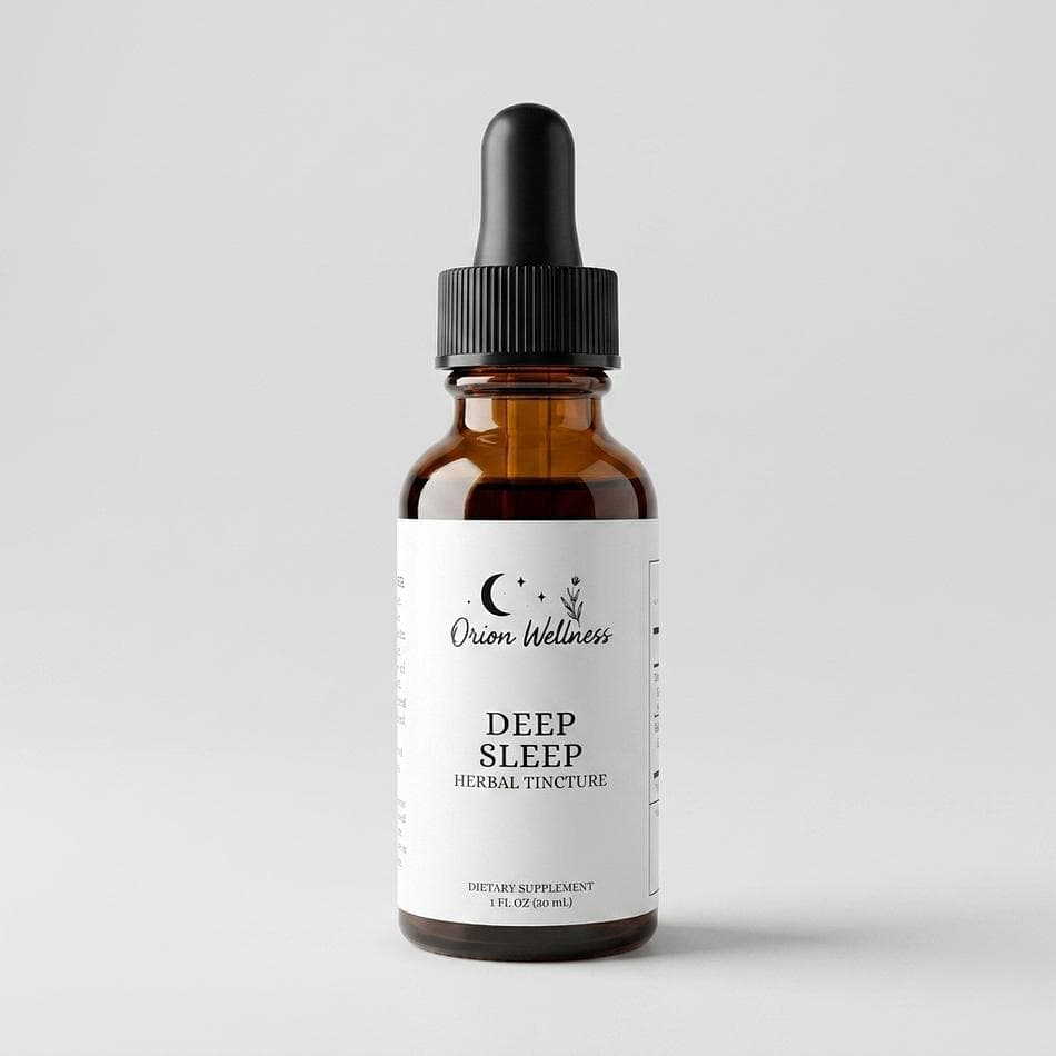 Herbal Sleep Tincture, Valerian & Passionflower, Calm & Relaxation, 1:5 Liquid Extract, 100 Proof