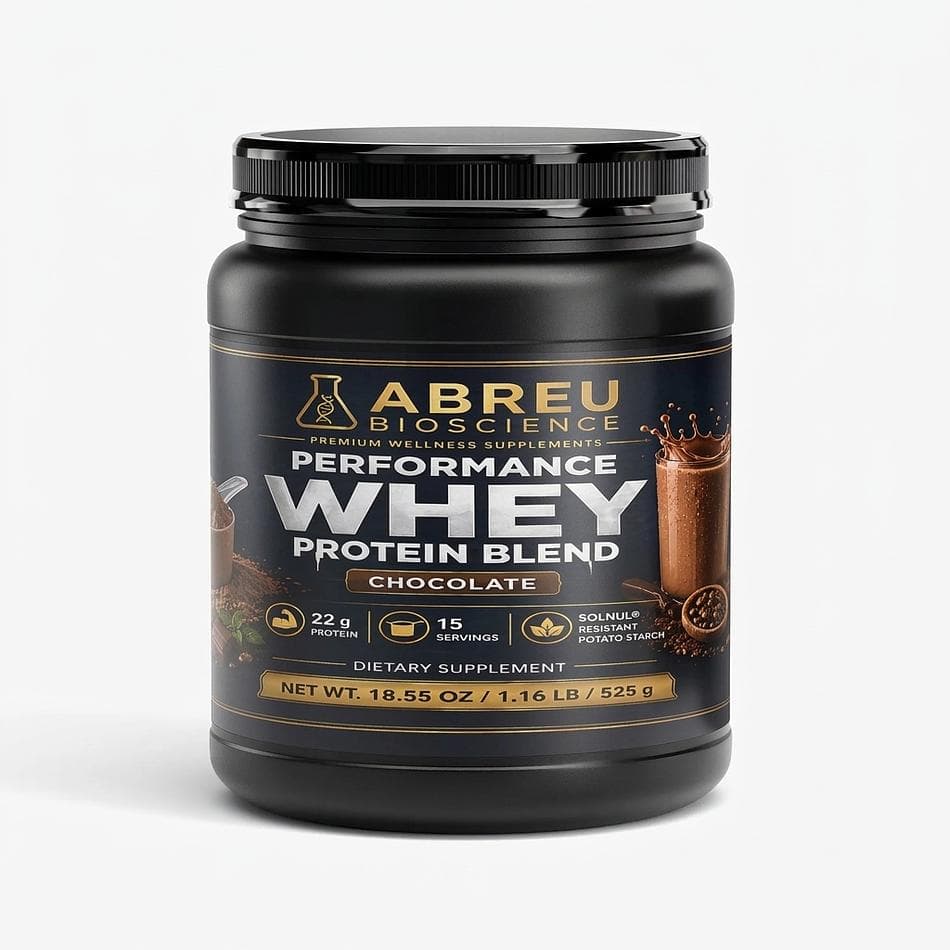 Whey Protein Powder Blend, Whey Isolate + Concentrate, Chocolate, 22g Protein, Stevia Sweetened, 525g (18.55 oz)
