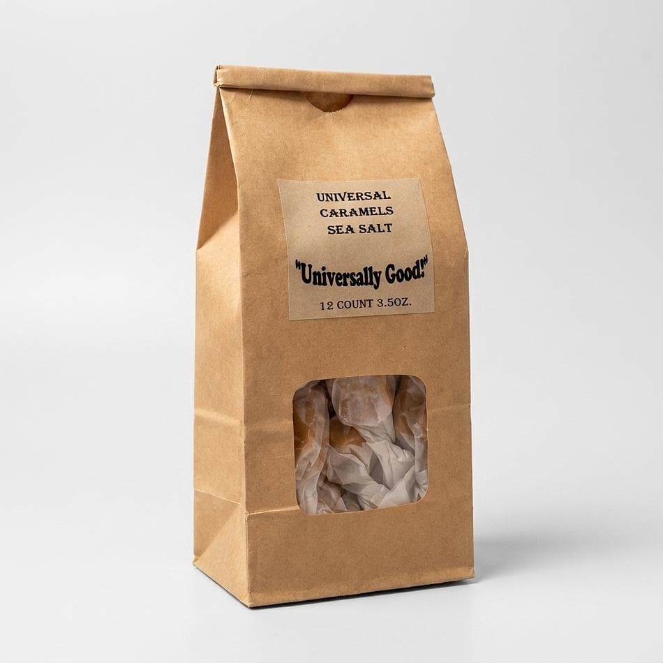 Peach Soft Caramels, Real Butter & Cream, Melt-in-Your-Mouth Gourmet Caramel Candy, 50 Individually Wrapped Pieces