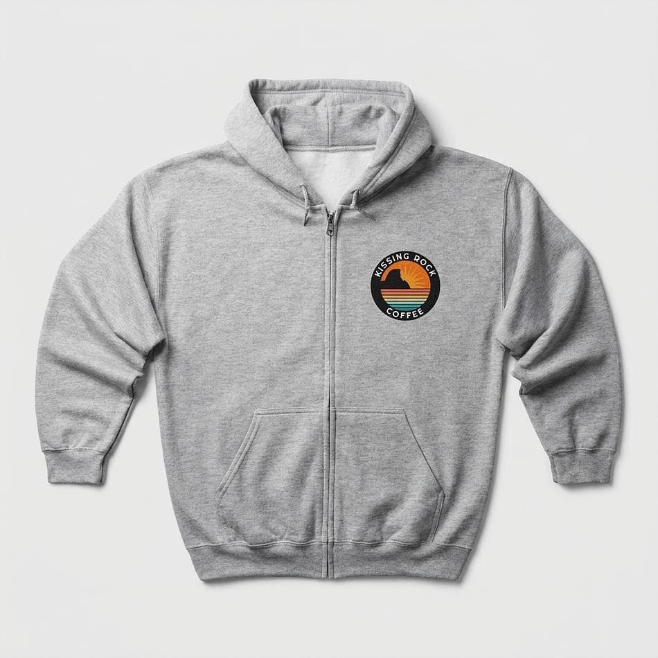 Full-Zip Fleece Hoodie, Cotton-Poly Blend, Reduced Pilling, Classic Fit, 8 oz, Unisex S–3XL